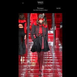 Versace Alpaca Fur Collar Puff Jacket RUNWAY 40/6